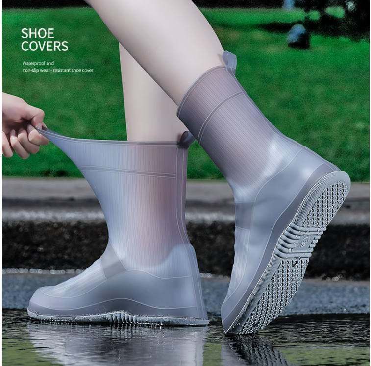 Unisex Waterproof Silicone Shoes Rain Protective Boots