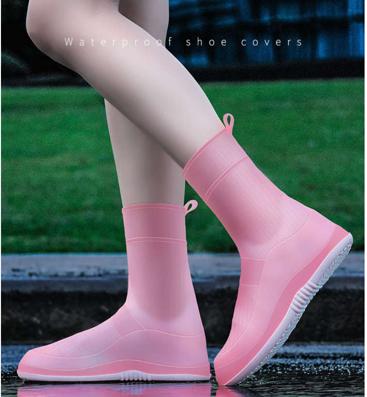Unisex Waterproof Silicone Shoes Rain Protective Boots