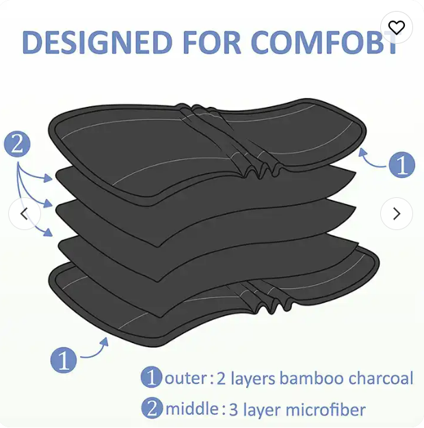 5-Layer Elastic Bamboo+Microfiber Diaper Inserts for Superior Absorbency