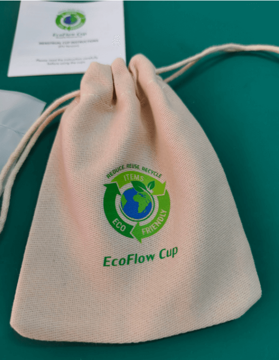 EcoFlow Menstrual Cup Kit: 2 Medical Grade Silicone Cups + Bag