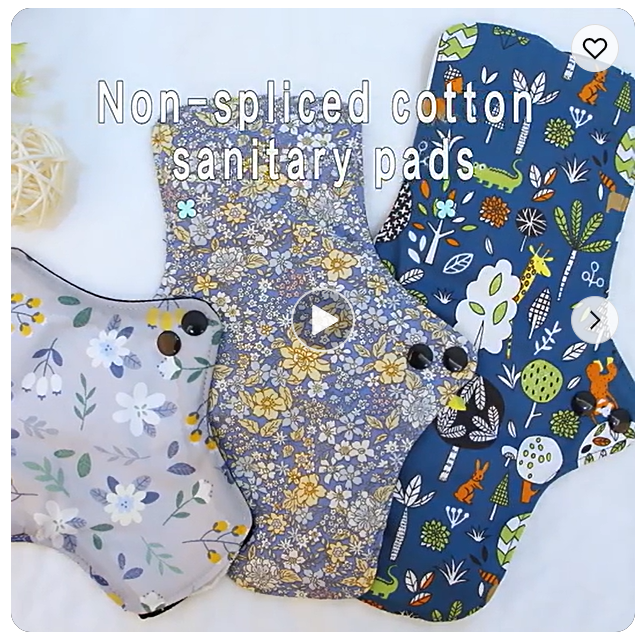 Washable Reusable Bamboo Menstrual Cloth Pads