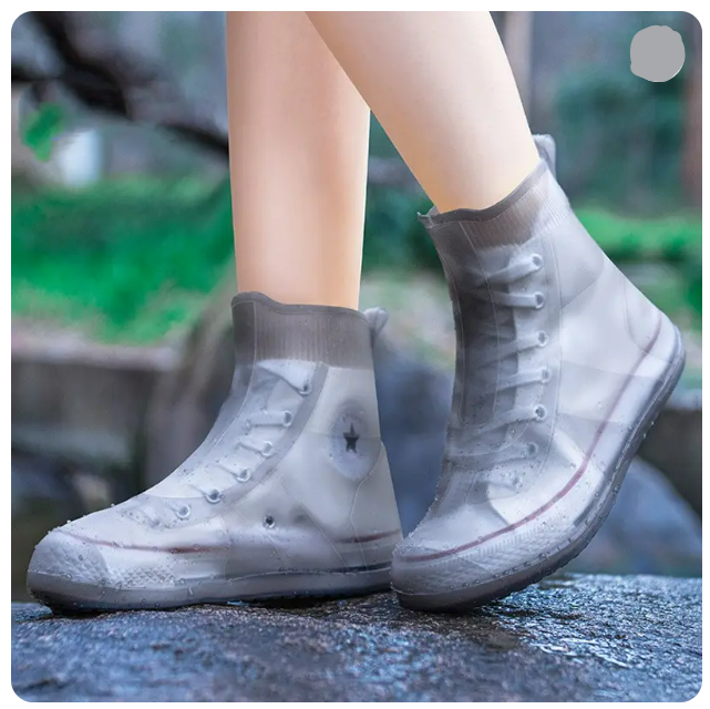 Unisex Waterproof Silicone Shoes Rain Protective Boots