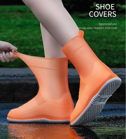 Unisex Waterproof Silicone Shoes Rain Protective Boots