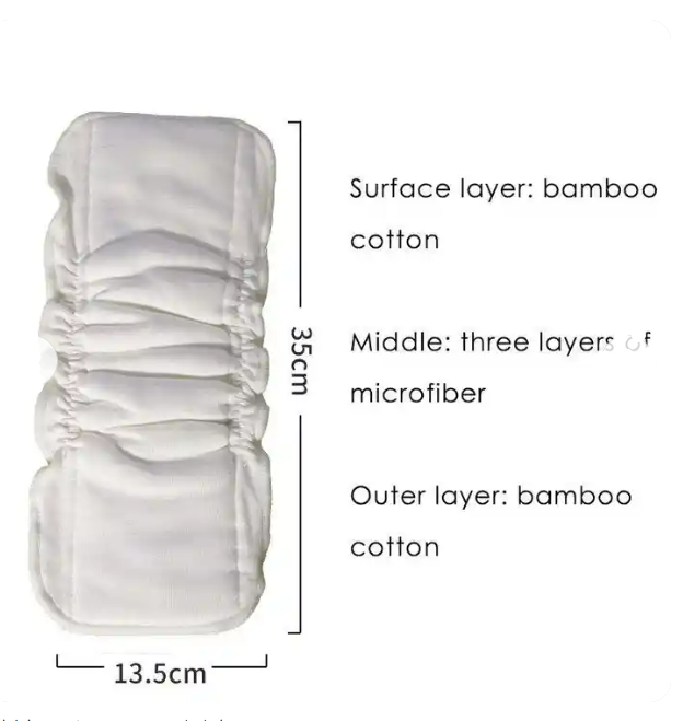 Washable Cotton Cloth Diaper Inserts Harare Avondale