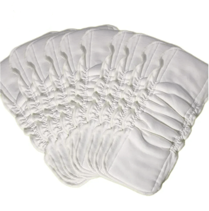 5-Layer Elastic Bamboo+Microfiber Diaper Inserts for Superior Absorbency