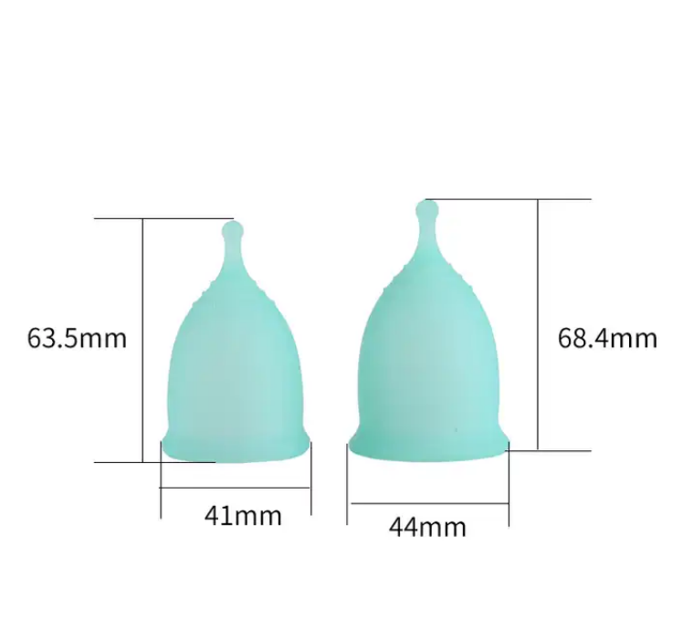 EcoFlow Menstrual Cup Kit: 2 Medical Grade Silicone Cups + Bag